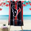 Custom NameNFL Houston Texans Beach Towel Soft Microfiber Summer Towel Quick Dry Absorbent Towel for Beach Swimming Pool Travel