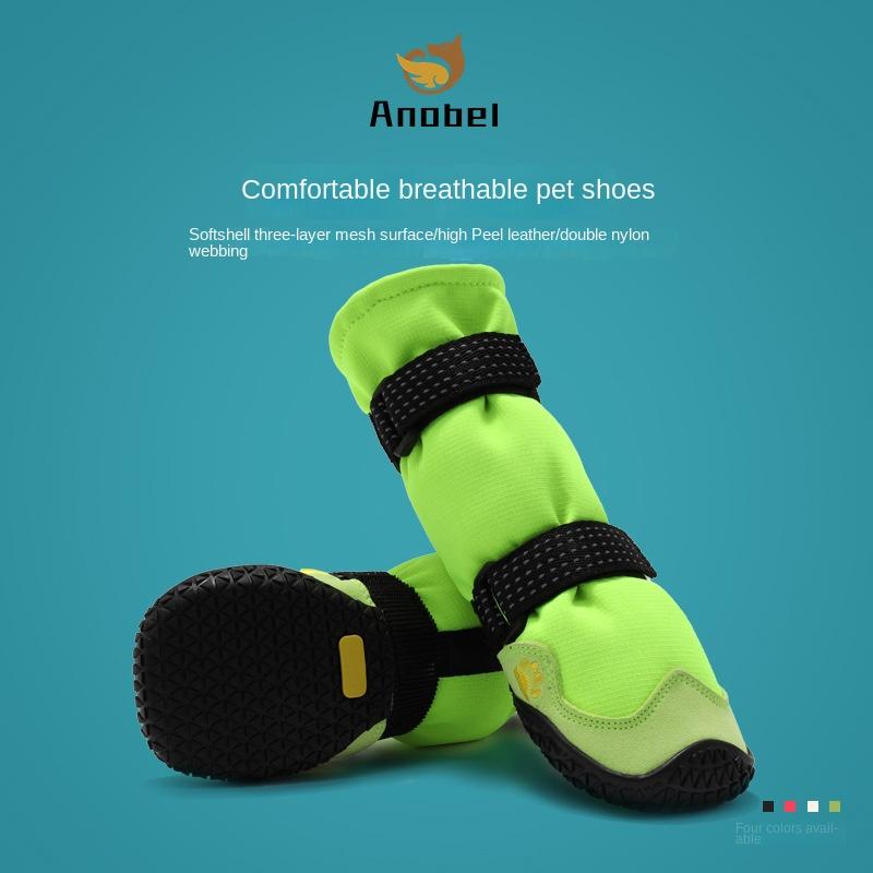 Pet Dog Shoes For Large Dogs Waterproof Lengthened Heightened Dog Snow Boots Dog Foot Cover Pet Supplies