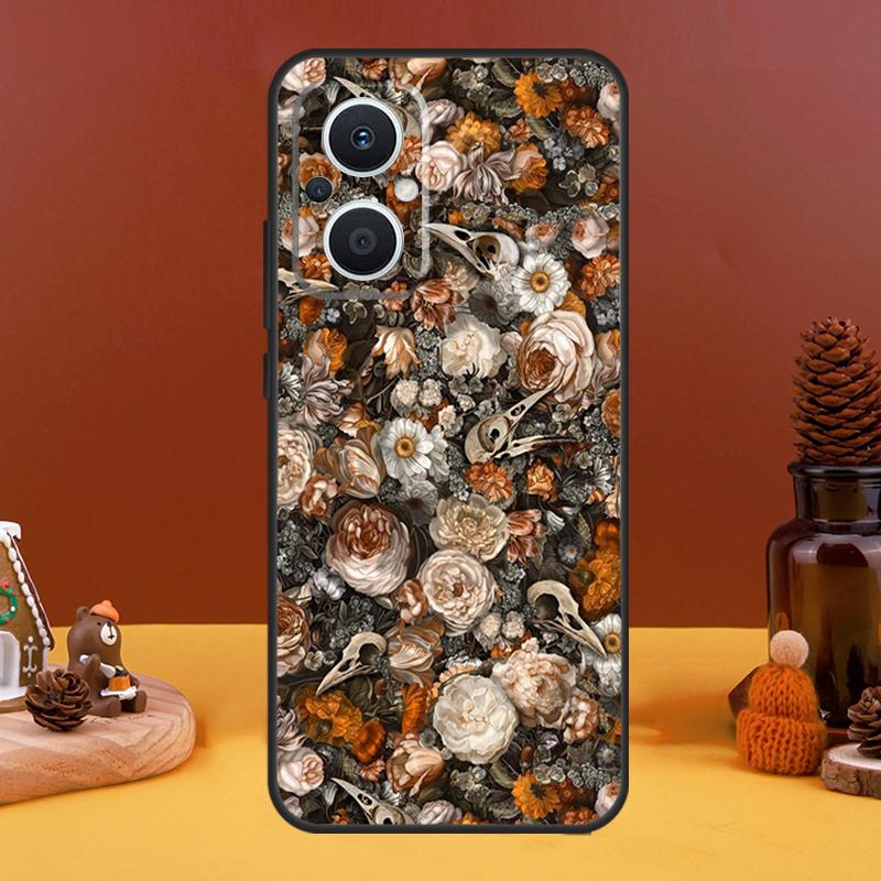 

Raven Skull Case For OPPO Reno 4Z 5Z 8T 10 Pro 11 F 4 6 7 8 5 Lite OPPO Find X6 X5 Pro X2 X3 Lite Cover OPPO Reno11 F