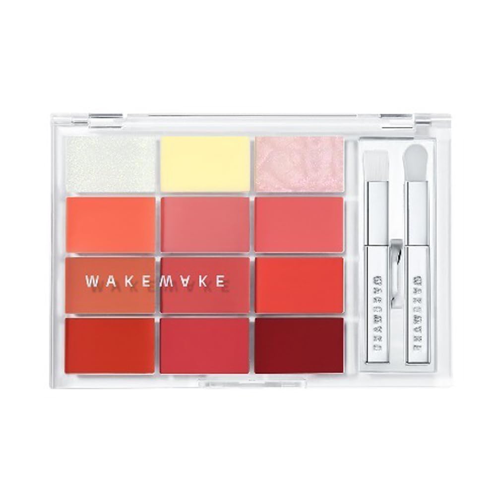 

Палитра для губ Soft Coloring Lip Palette с 2 кисточками 02 Peak Peach Glowing [Wake Make]
