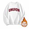Oversized Vintage Fleece-Lined Crew Neck Sweatshirt - 450G Heavyweight, Autumn/Winter Streetwear