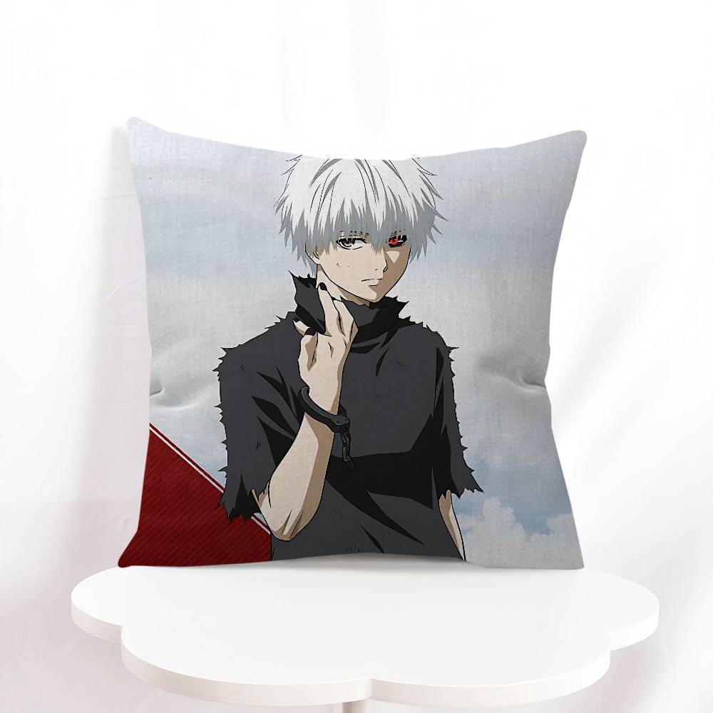

K-Kaneki Ken Pillowcase Toon Gift Cushion Cover Bedroom Home Sofa Chair Seat Decor Pillow Case 16x16Inch