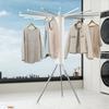 Foldable Clothes Drying Rack Octopus Type Floor Standing Balcony Clothes Drying Portable Rotating Drying Rod Clothes Dryer