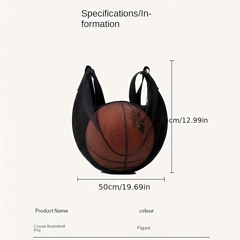 Basketball Bag Large Capacity Single Shoulder Crossbody Bag For Sports Training Ball Storage Volleyball Net Fitness