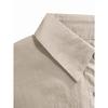 Vintage Solid Color Simple Versatile Loose Long Sleeve Shirt for Spring Autumn, Casual Loose Blouse for Women European American Crossbody Style