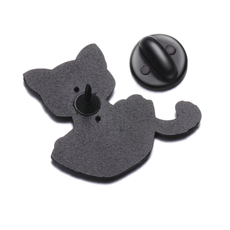 Lovely Cats Enamel Lapel Pin Cartoon Animal Designs Brooches Portable for Jackets Hats and Backpacks