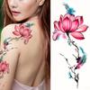 Large Waterproof 3D Rose Tattoo Sticker for Men & Women - Long-lasting, Non-Permanent Arm Scar Cover