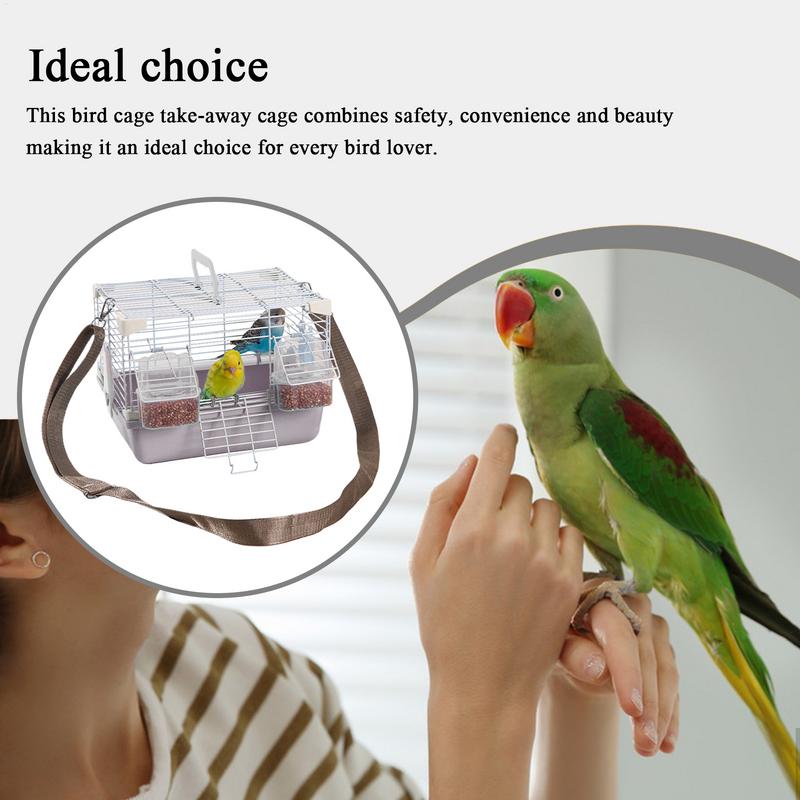 Vogelträger Leichtgewichtiger Kleinvogelträger mit herausnehmbarer Schale Hochbelastbare Kleintierbedarf für Heimtierhaltung Reisen