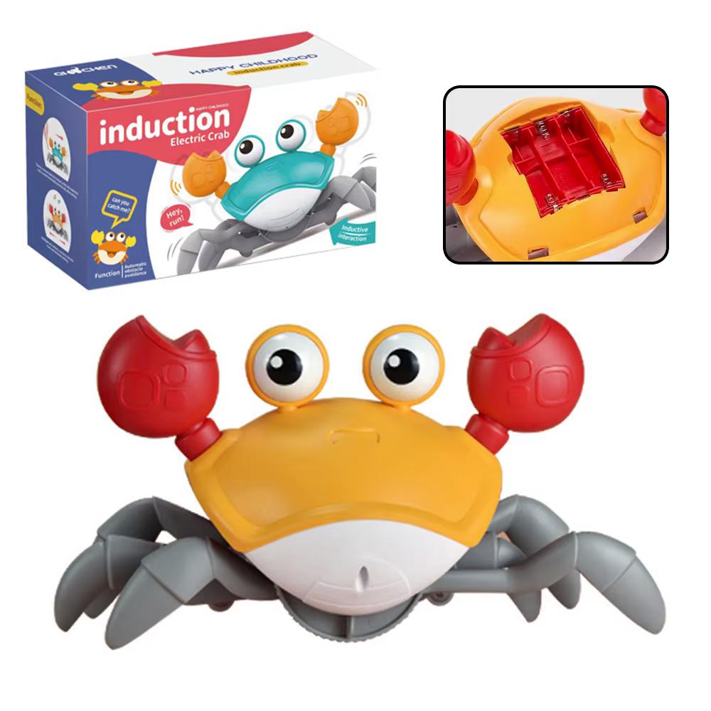 

Танцующий Краб Убегающая Игрушка для Ползающих Малышей Интерактивные Убегающие Крабы Детские Электронные Игрушки Подарки на День Рождения Рождество Без Батареек