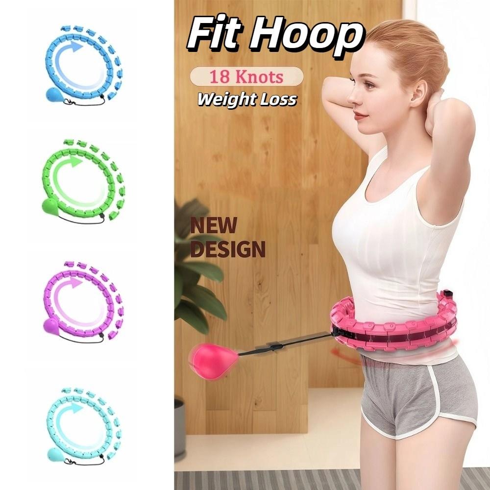 Detachable Fitness Hoop Adjustable Abdominal Workout Equipment  Adults Weight Loss