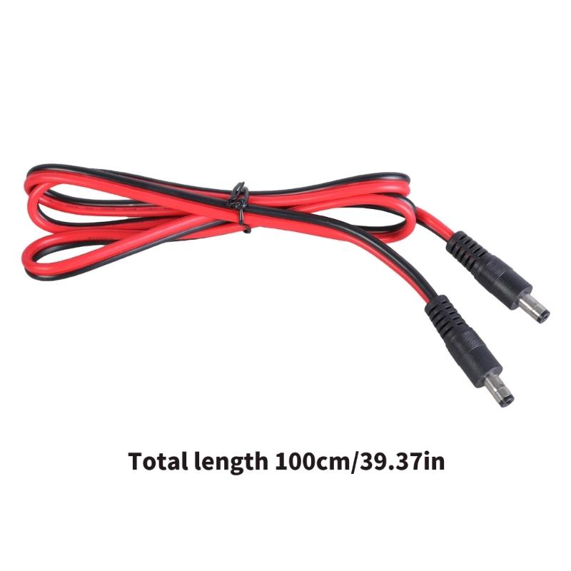 DC5521 Power Extension Cable 5.5mmx2.1mm Male to Male for CCTV Security Cameras 100CM