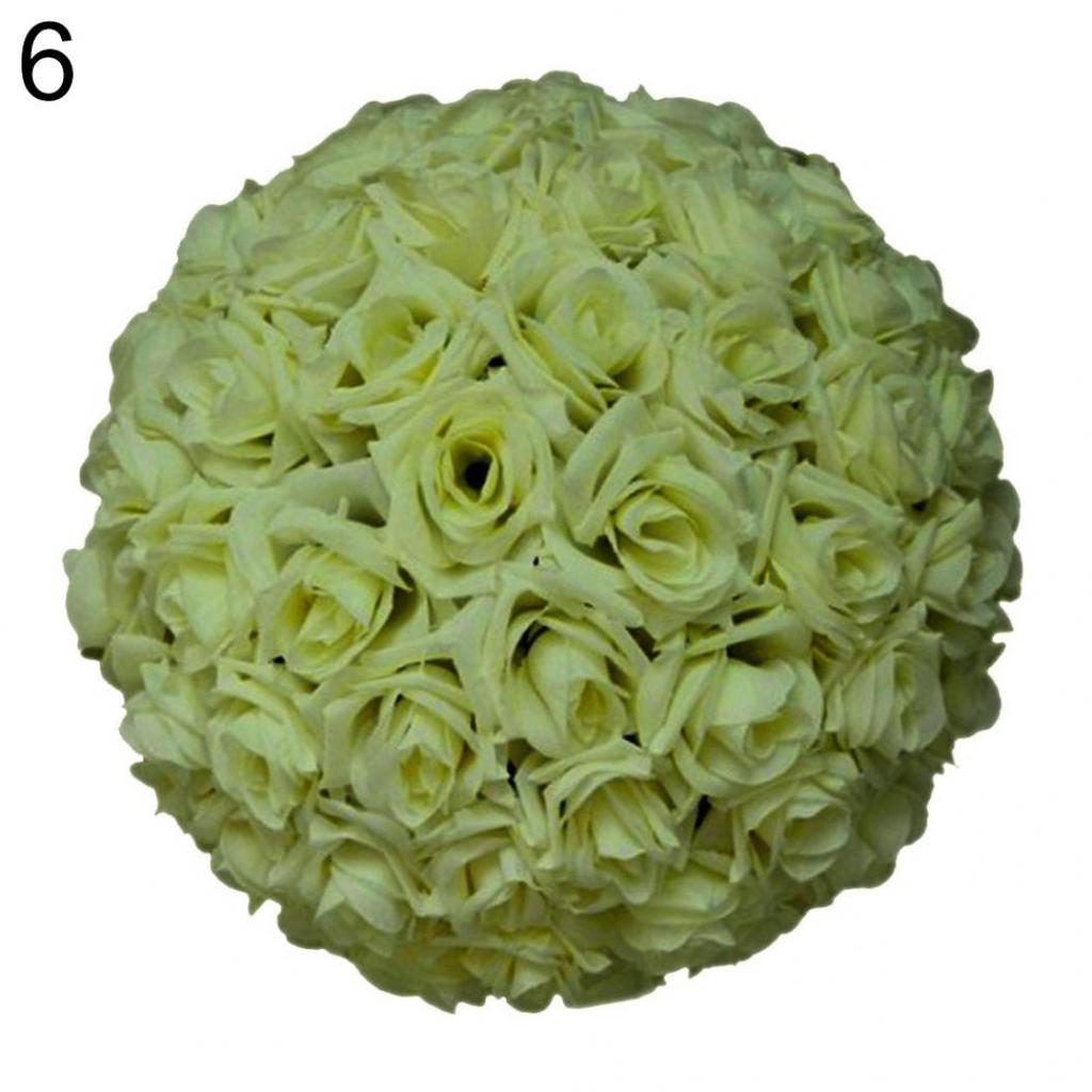 Wedding Flower Ball 8 Inch Rose Silk Hanging Decoration