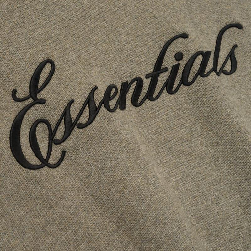 Fear of God Essentials Waffle Crewneck Sweater Homestead Heather Men Tops Grey 192HO254332F