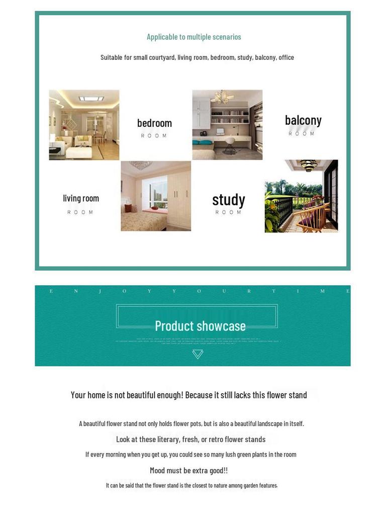 Εσωτερική Πολυεπίπεδη Σιδερένια Βάση Λουλουδιών για Σαλόνι και Μπαλκόνι