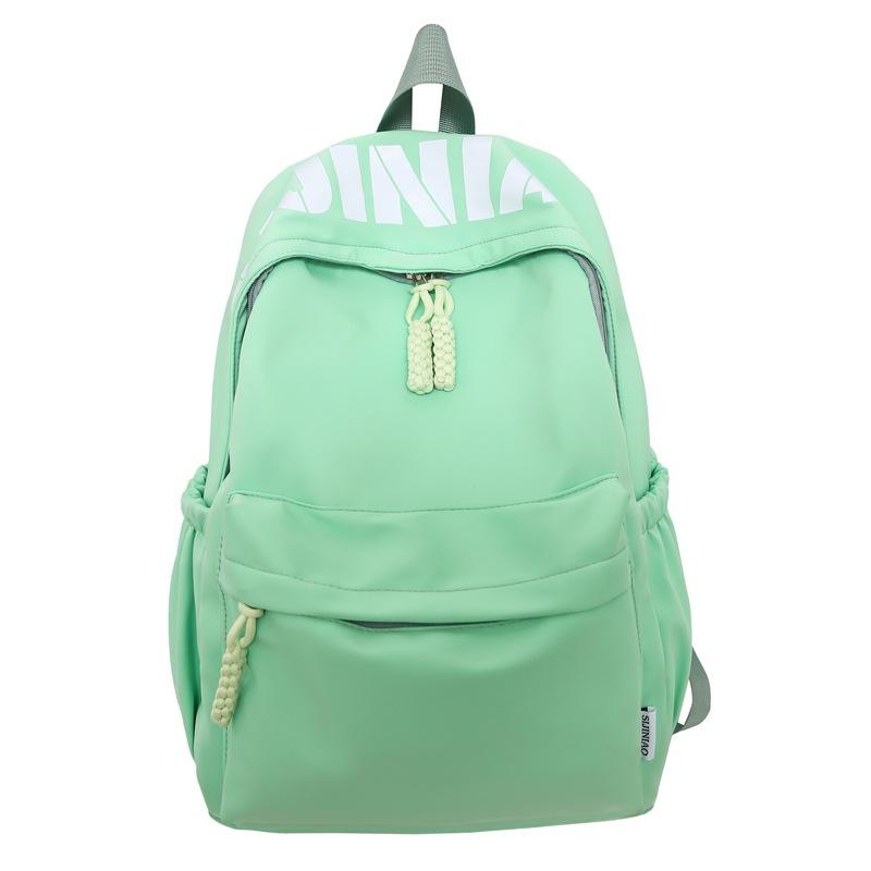 Hochwertiger modischer einfacher Buchstaben-Print lässiger Rucksack Schüler vielseitig große Kapazität Pendlerrucksack