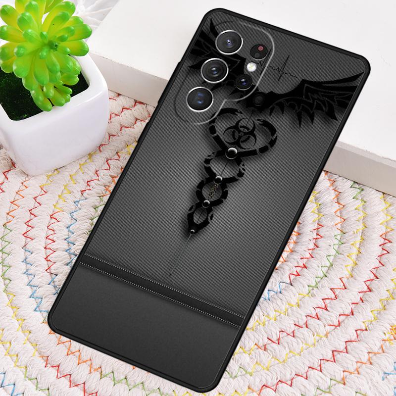 Medizinische Schlangen Krankenschwestern Kaduceus Flagge Silikon Handyhülle Für Samsung Galaxy note 10 pro S26 S25 S24 S23 S22 S21 Plus Ultra Hülle