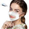 30pcs Disposable Clear Face Mask With Transparent Window For School Teaching Visible Expression Breathable