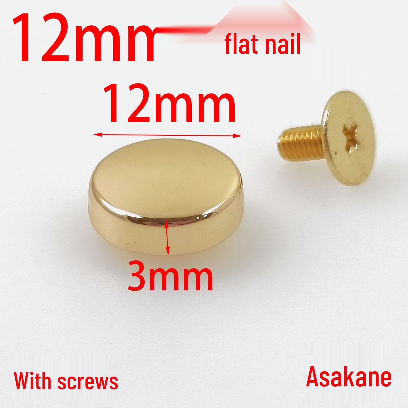 12MM Flat Head Decorative Alloy Rivet Luggage Hardware Nail