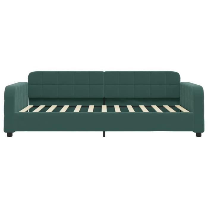 VidaXL Daybed Dark Green 100x200 Cm Velvet 354067