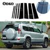 Montanti per Auto per Toyota Land Cruiser Prado Lexus GX470 J120 2003-2009 Coperture Strisce Decorative per Montanti Finestrini Portiera Adesivi Accessori