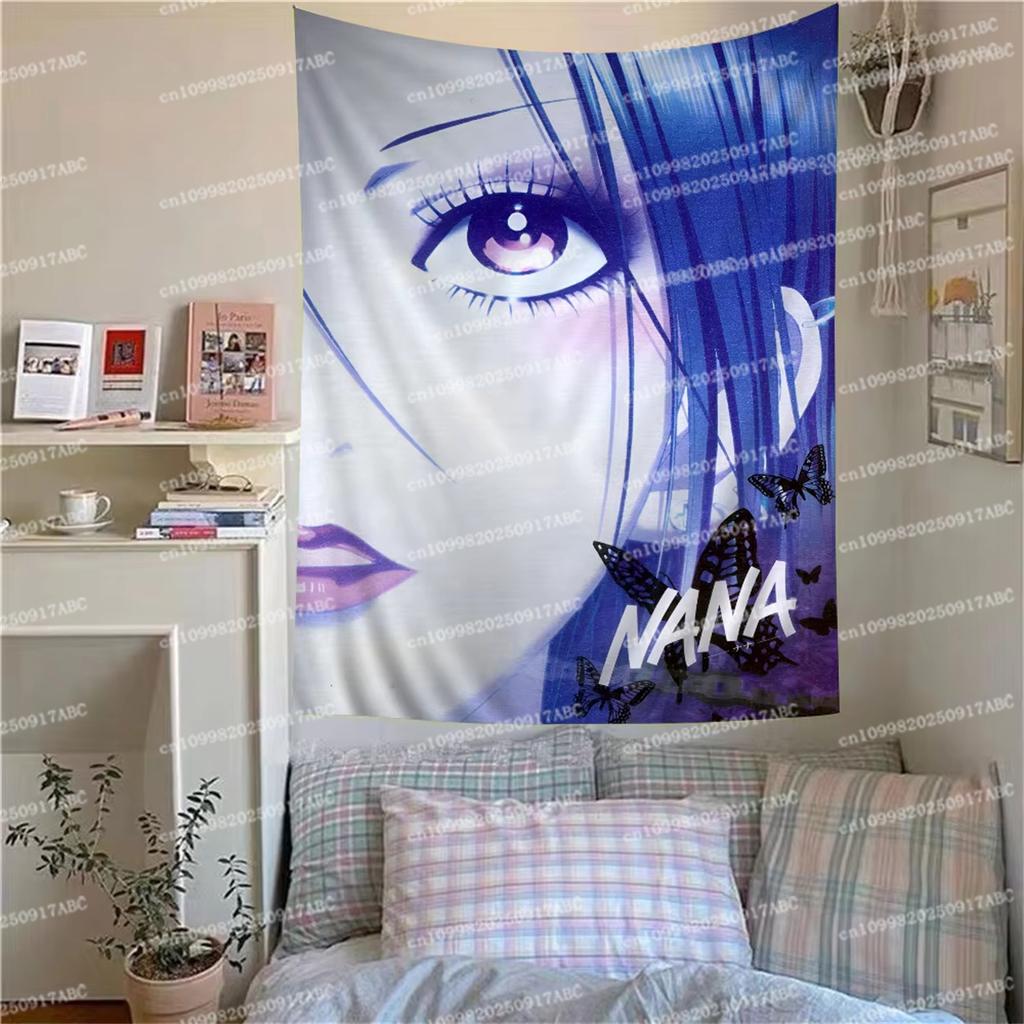 Japanese Classic Anime NANA High School Hippie Wall Hanging Tapestries for Living Room Home Tapestry Home Dorm Kawaii Room
