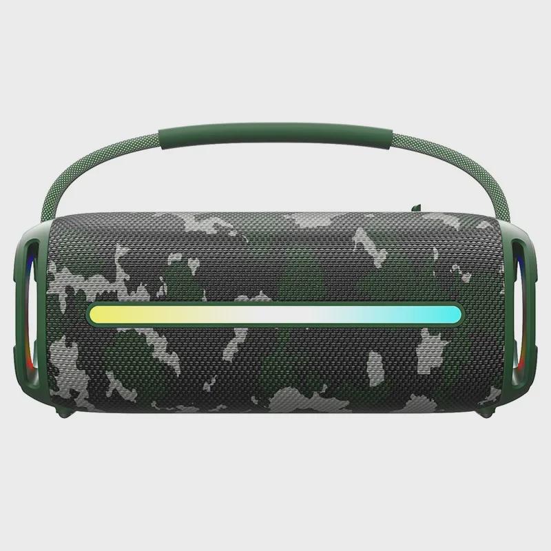 Portable IPX6 Waterproof Bluetooth Speaker, 20W High Power Subwoofer with USB and Card Slots for Outdoor Use
