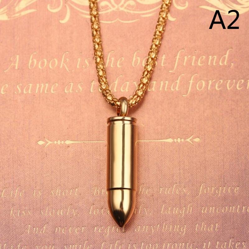 

1шт пули кулон из нержавеющей стали для повседневного ношения классическое ожерелье для вечеринок