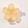 European Jelly Color Flower Claw Clip - Summer Beach Hair Accessory