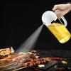 Yousheng 500ml Oil Sprayer Anti-clogging 2-in-1 Glass Clear Scale Vinegar Dispenser for Barbecue