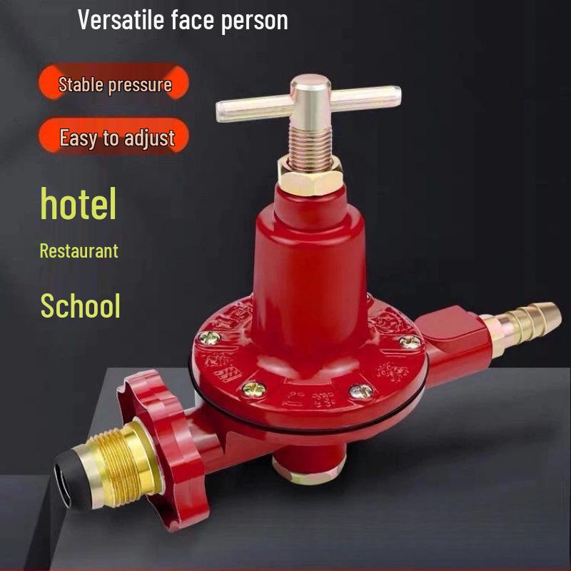 Explosion-Proof Low-Pressure Valve for Gas Cylinders with Gauge