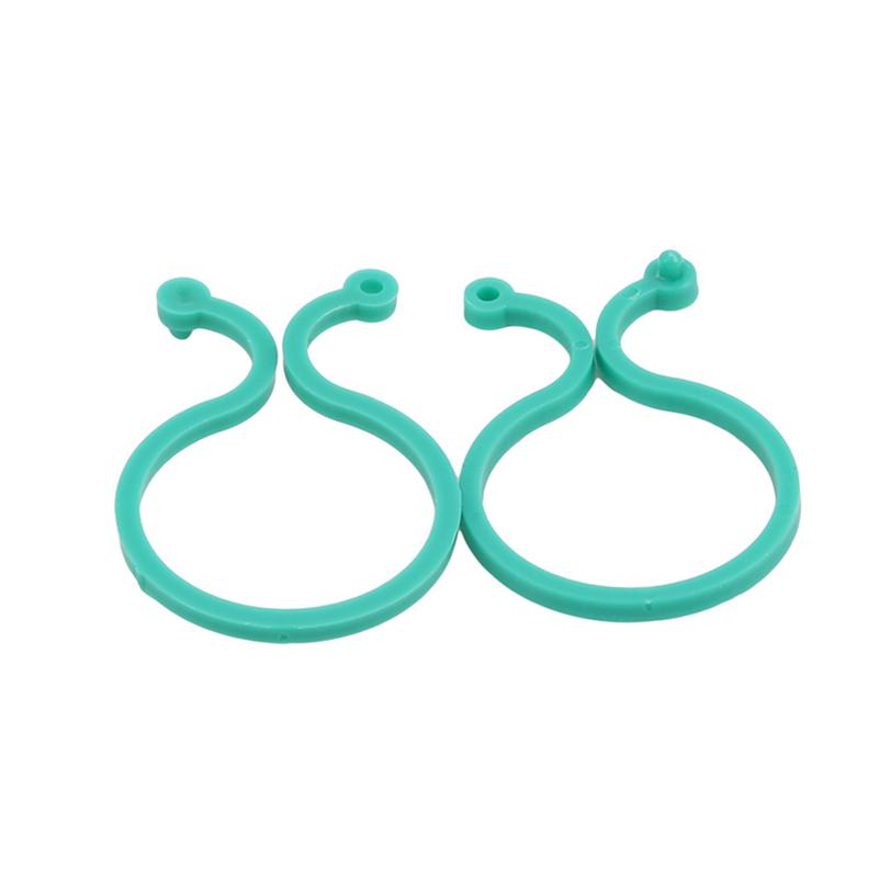 Green Garden Plant Clips Plant Vines Clamp Reusable Farm Vegetables Flower Plastic