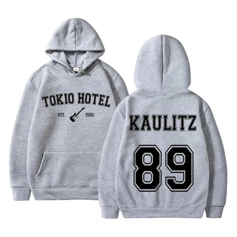 Rock Band Tokio Hotel Hoodies Kaulitz Print Men Woman Oversized Hoodie Hip Hop Sweatshirts Harajuku Pullovers Unisex Clothing