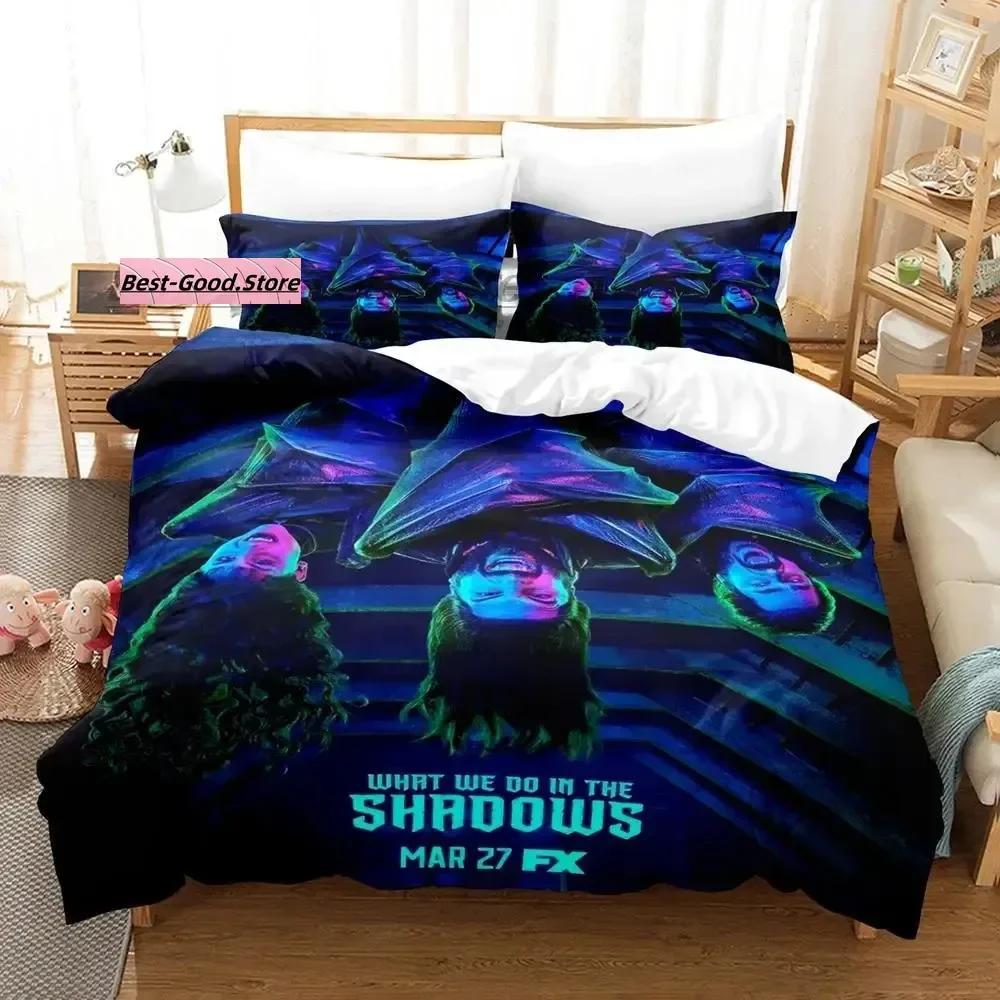Vampire Beding Set Single Twin Ful Quen King-Sized Dimensionsd Dimensions Bed Linen Set Aldult Kid Bedrom Duvetcover Sets 3D Print Anime Werewolf