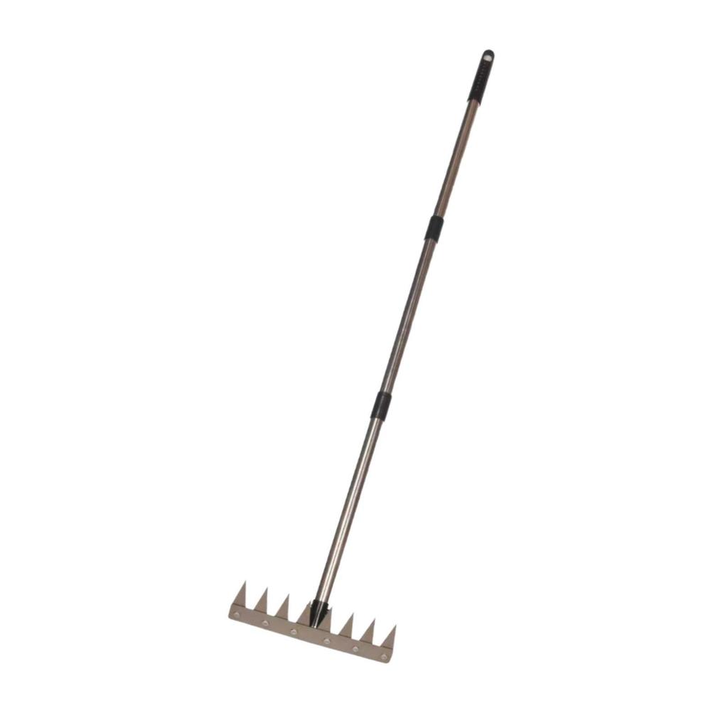 Heavy Duty Yard Garden Hoe Weeding Rake Steel Agricultural Tiller for Garden Maintenance and Planting