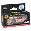Figurine de collection - funko - bitty pop! ride - star wars - speeder avec luke - multicolore