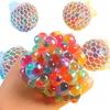 Der Regenbogenperlen-Druckreduzierball Squishy Fidget Toys Lustiger Stressabbau Reduziert Druck Requisite für Kinder und Erwachsene