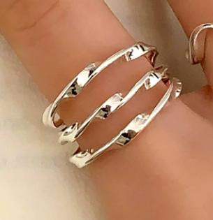 Simple Minimalist Ring Set Luxury Women Jewelry