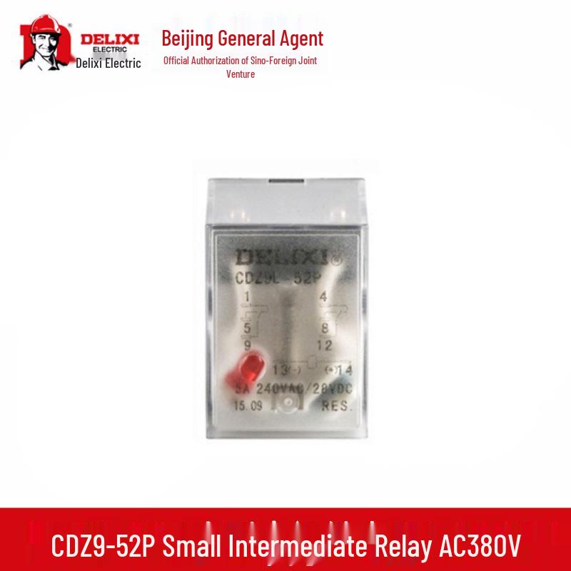 Delixi Electric CDZ9L AC Electromagnetic Relay with Light