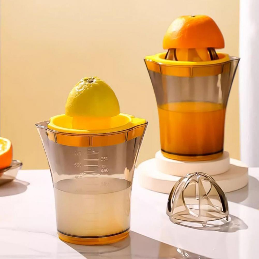 Hand Press Orange Squeezer Lemon Citrus Squeezer Portable Hand Press Fruit Juicer with Scale for Citrus Kitchen Accessories