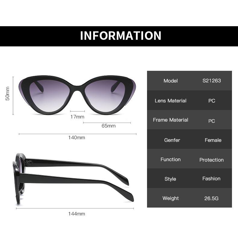 1PC Fashion Vintage Cat Eye Sunglasses Retro Small Frame SunGlasses for Women UV400 Protection Eyewear