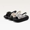 Bow Rhinestone Sandals for Women Wear 2025 Summer New Lightweight Non-slip Half-drag Fashion Outer Platform Sandals