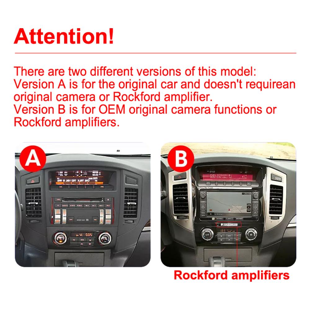 Android Car-Play Car Radio For Mitsubishi Pajero 2006-2014 Multimedia Player Head Unit Stereo GPS Navigation BT WIFI,8 CORE ,2+32GB