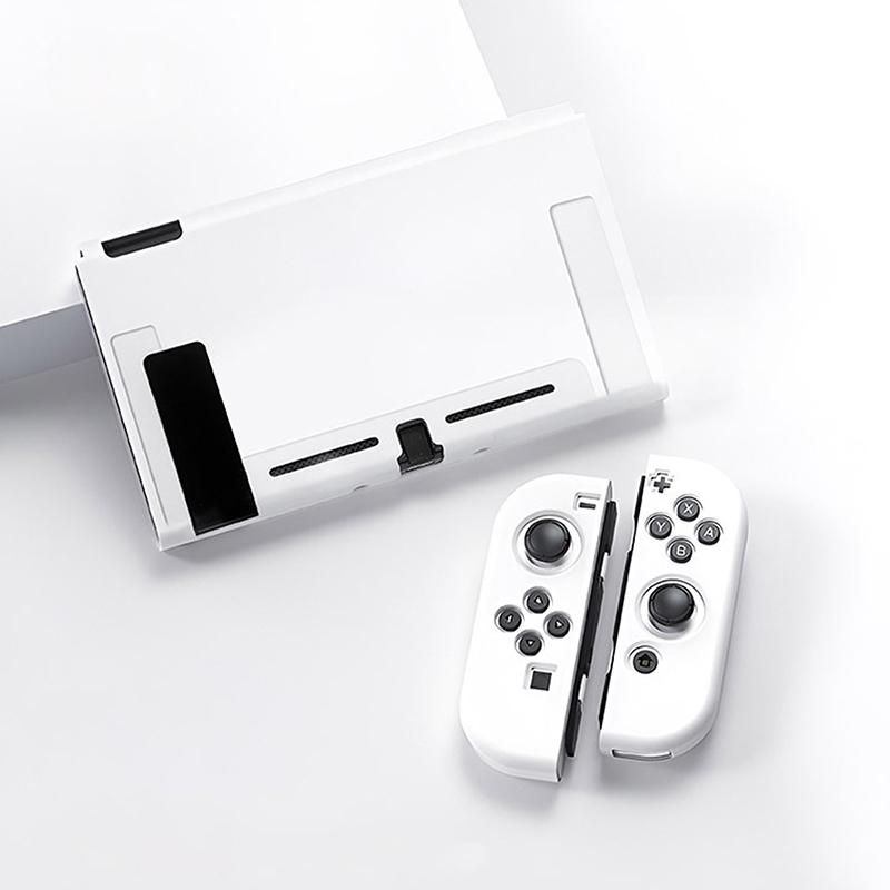 Protective Case Compatible With  Switch Oled Console And Joy-Cons, Switch Can Be Inserted In Dock With Shell