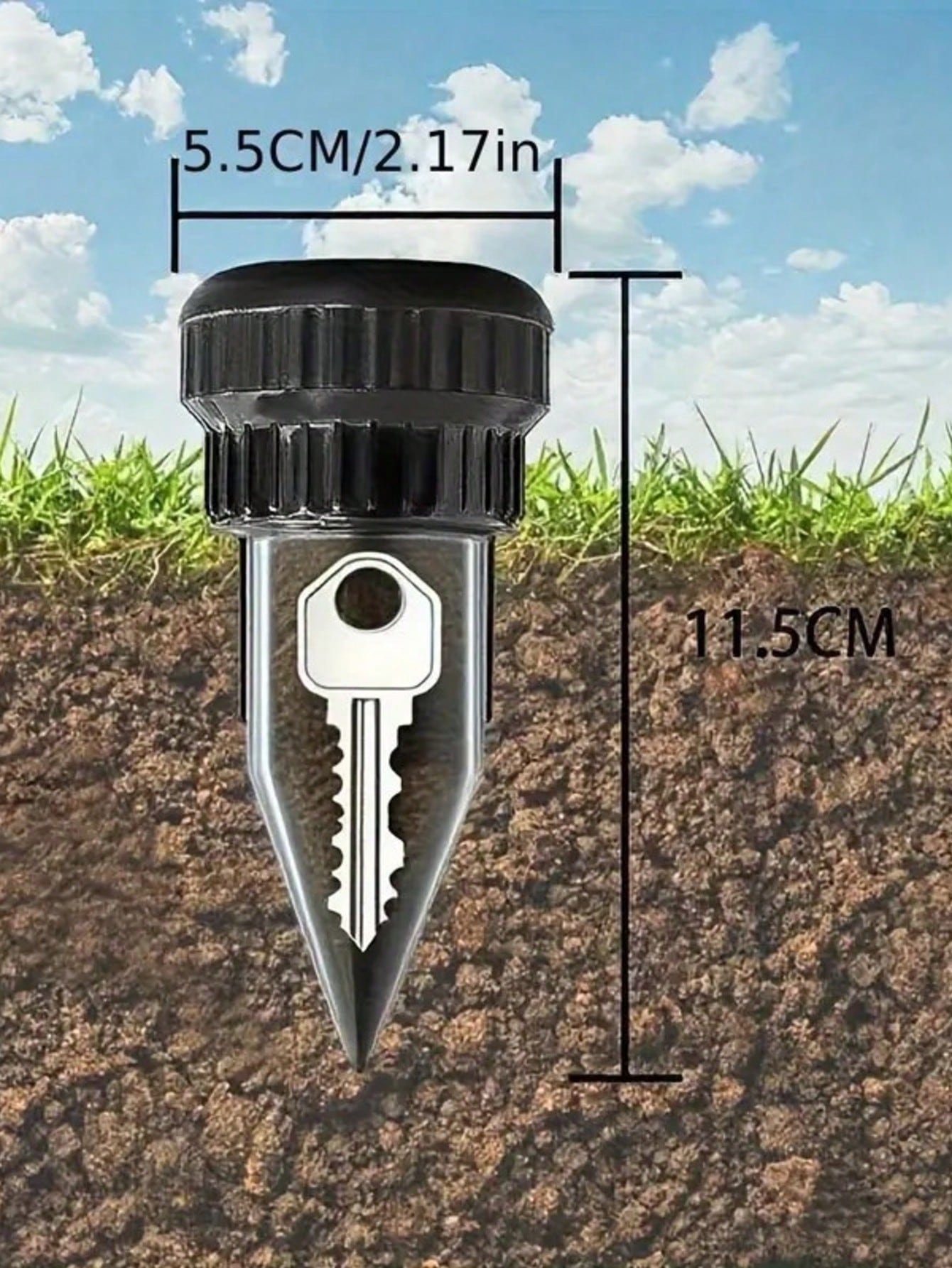 

Realistic Key Hider Sprinkler, Outdoor Garden Yard Lawn Waterproof Key Box, Easy To Insert Into Garden Lawn Underground