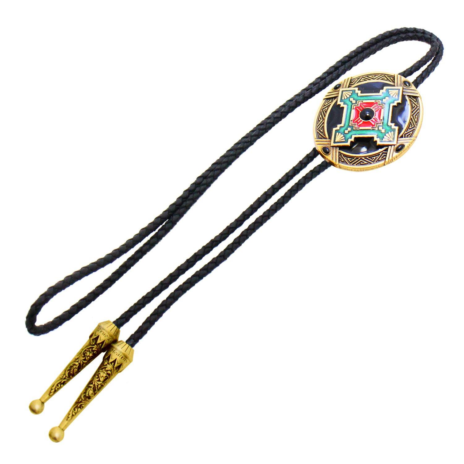 

Western Native American Style Cross Loop Tie Necklace Polar Tie prt0167 [Bowties.jp]