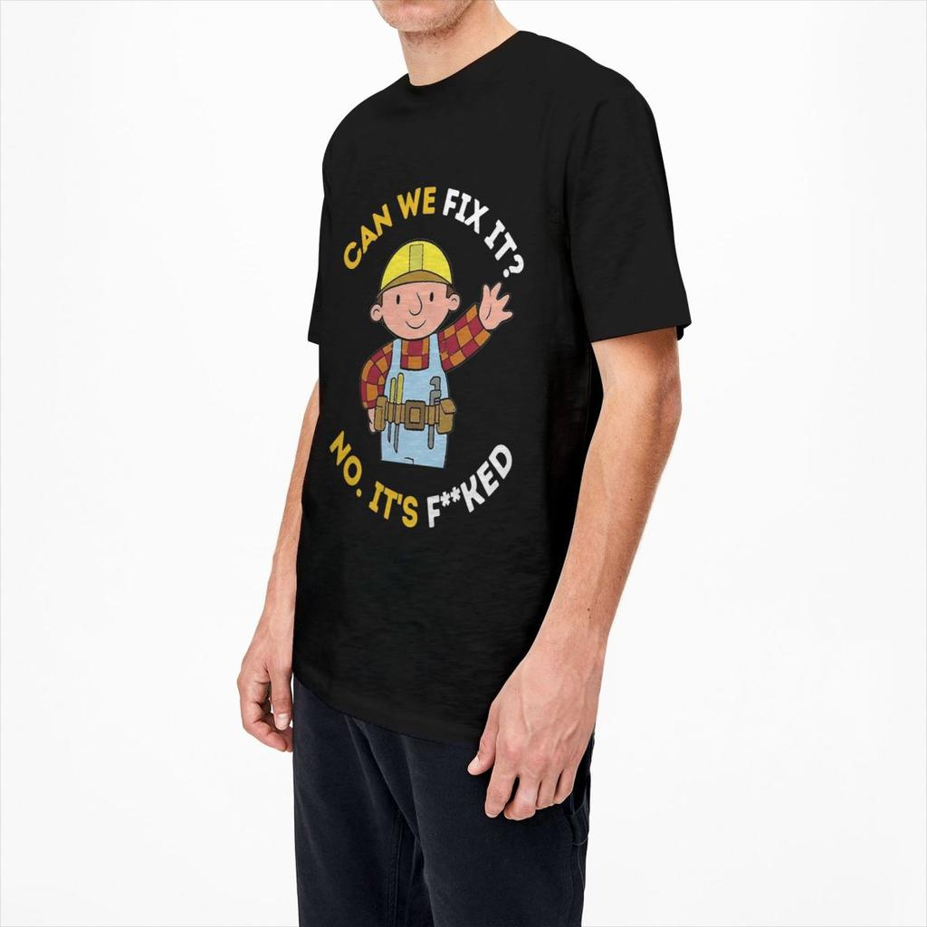Můžeme to spravit Vtipné tričko opraváře Pláž Bob Stavitel Y2K Trička Tričko z čisté bavlny pro Pánské trička s krátkým rukávem