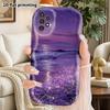 Phone Case: 2D Flat Samsung Galaxy A34 A35 M05 M06 S20 S22 S21 FE Plus 5G Protective Case, Couple Style, Glow-in-the-Dark Beach, Christmas and Hallowe
