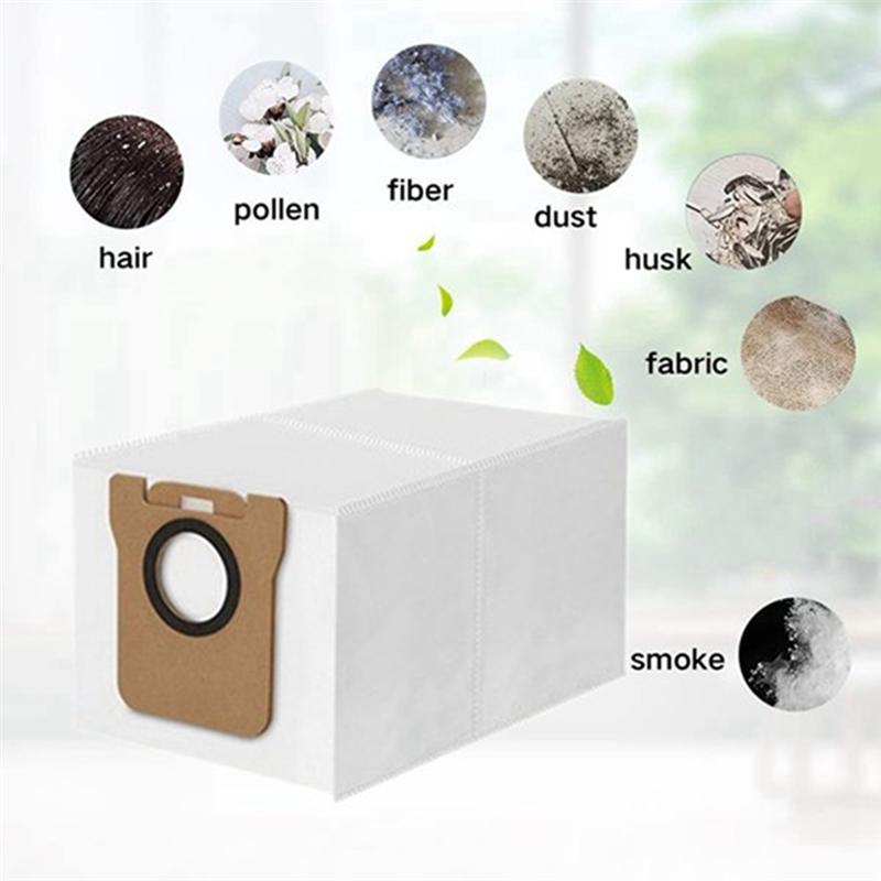 A78E-10PCS For JONR P20 PRO Robot Vacuum Cleaner Replacement Accessories Side Brush Mop Cloth Dust Bags Household Cleaning