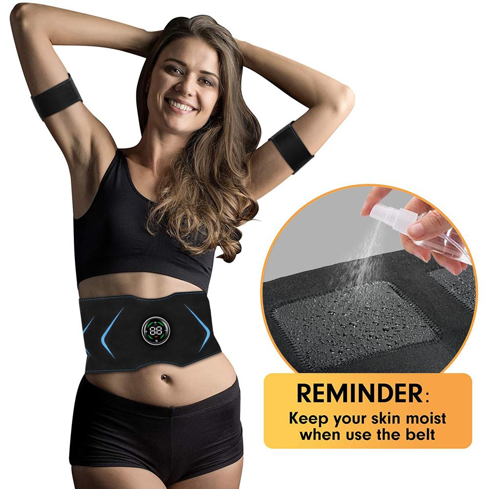 EMS Electric Abdominal Body Slimming Belt Waist Band Smart Abdomen Muscle Stimulator Abs Trainer Fitness Lose Weight Fat Burn