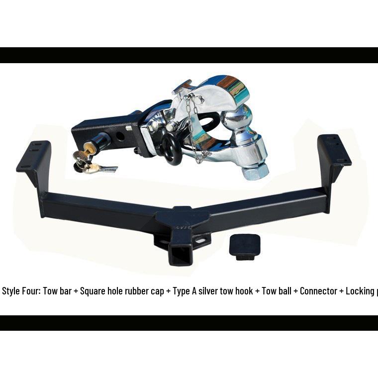 Rear Bumper Mod Kit with Tow Hooks for Great Wall Haval H2, H7, M6, H9 - Includes Trailer Hitches
